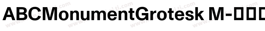 ABCMonumentGrotesk M字体转换